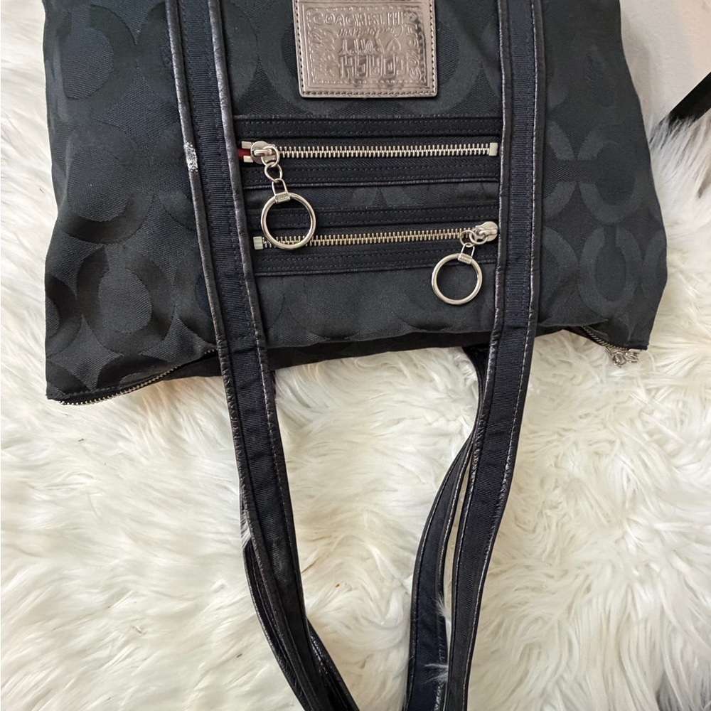 Coach Black Signature Tote Bag - Picture 8 of 11